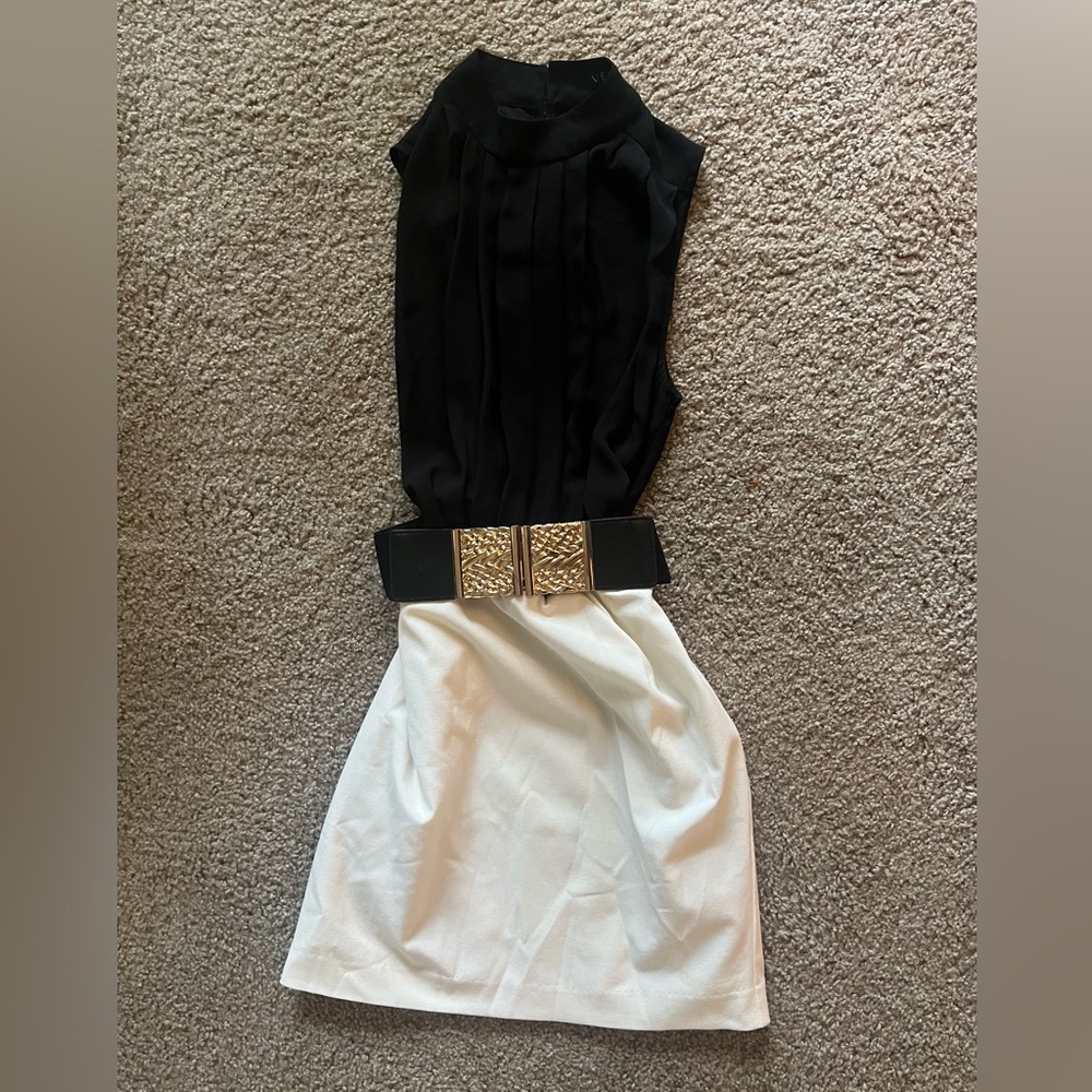 VENUS Black & Cream Pencil Dress✨